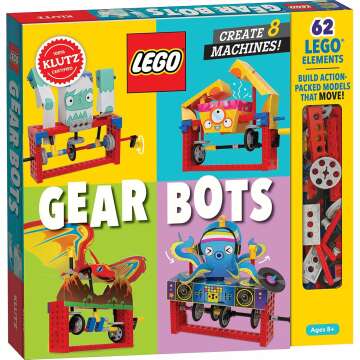 Klutz LEGO Gear Bots Science Kit for Kids 8-12