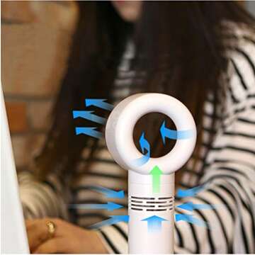 Portable Bladeless Fan - USB Mini Handheld Cooling Fan