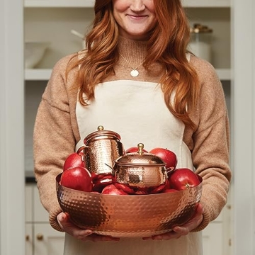 Thymes Simmered Cider Copper Candle - 3 Wick Luxury