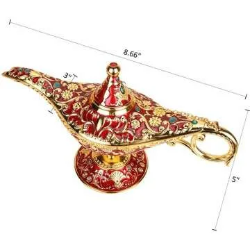 WEISIPU Aladdin Vintage Genie Lamp for Home Decor