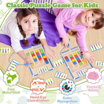 Montessori Magnetic Wooden Toys for Kids Aged 3-7