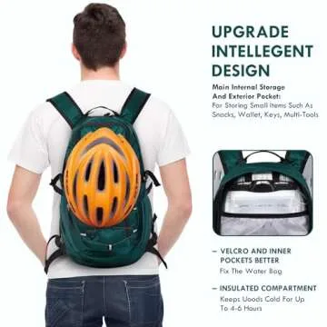 Lightweight 18L Hydration Backpack with Bladder