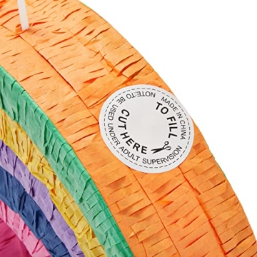 Rainbow Pinata for Kids Party Decorations Under 3 Feet