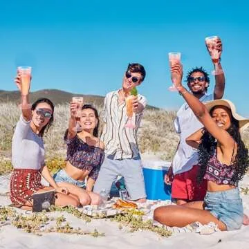 Elegant Disposable Pink Champagne Flutes for Parties