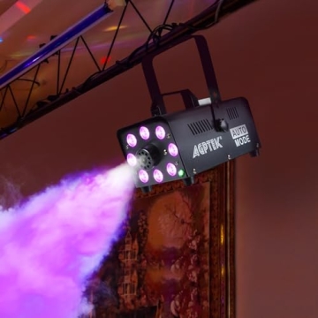 AGPTEK 500W Fog Machine with 13 Colorful LED Lights