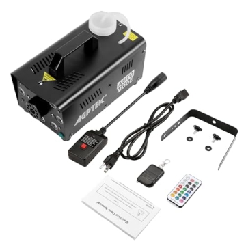 AGPTEK 500W Fog Machine with 13 Colorful LED Lights