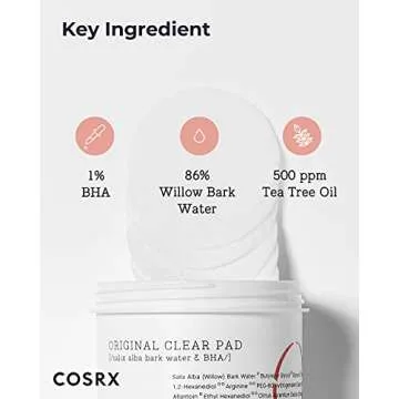 COSRX BHA Toner Pads for Exfoliating & Hydration
