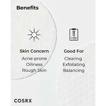 COSRX BHA Toner Pads for Exfoliating & Hydration