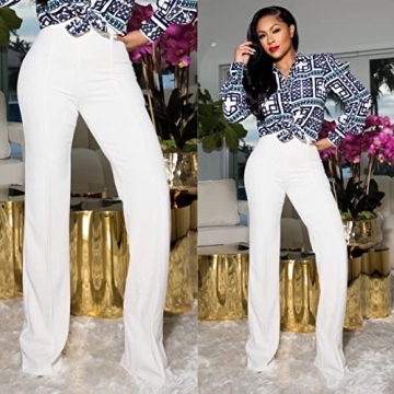 TOPSRANI High Waisted Dress Pants for Stylish Comfort