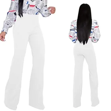 TOPSRANI High Waisted Dress Pants for Stylish Comfort