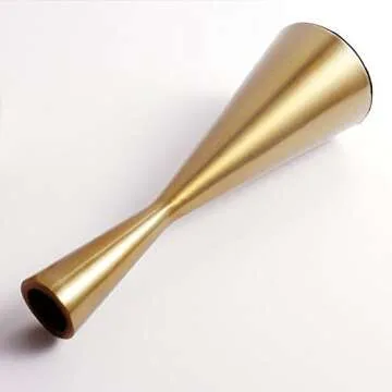 Luxurious Brass Gold Taper Candlestick Holders - Set of 2