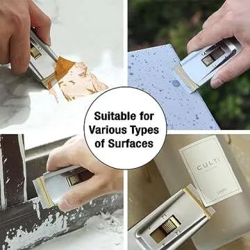 Bates Metal Razor Blade Scraper Pack with Extra Blades