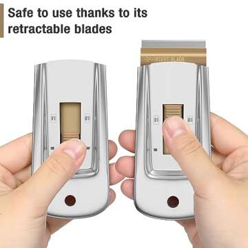 Bates Metal Razor Blade Scraper Pack with Extra Blades