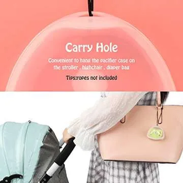 Accmor Pacifier Case for Travel - BPA Free, Durable 2 Pack