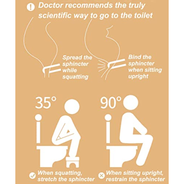 Bamboo Toilet Stool for Adults Kids Non-Slip Mat 6.5 Inch