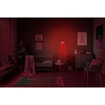 hooga Sleep Light Bulb, Blue Light Blocking Red Night Light. 625nm Red Bulb for Healthy Sleep. Baby Nursery Light. 7W LED, 45W Replacement 2-Pack