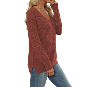 Womens Fall Sweaters Long Sleeve Trendy Tops