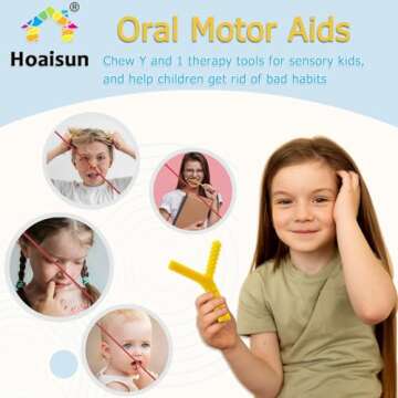 Sensory Chew Toys for Autism Relief and Teething Aid