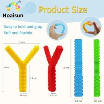 Sensory Chew Toys for Autism Relief and Teething Aid