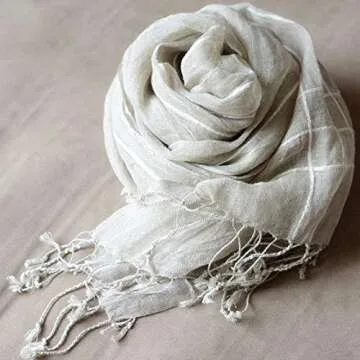 Jeelow Lightweight Cotton Scarf for Men and Women