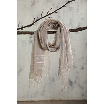 Jeelow Lightweight Cotton Scarf for Men and Women