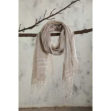 Jeelow Lightweight Cotton Scarf for Men and Women