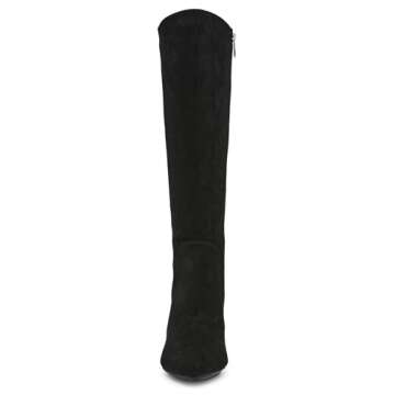 Anne Klein Women's Barnard Knee High Boot, Black, 11