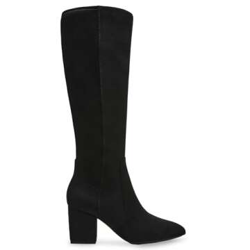 Anne Klein Women's Barnard Knee High Boot, Black, 11