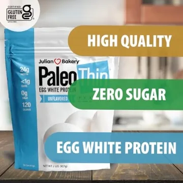 Julian Bakery Paleo Thin Protein Powder Egg White 25g Protein