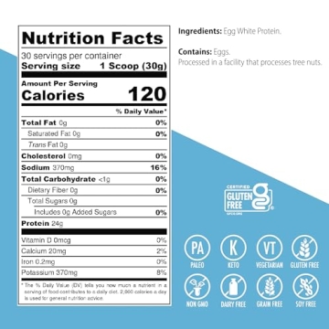 Julian Bakery Paleo Thin Protein Powder Egg White 25g Protein