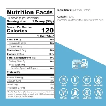 Julian Bakery Paleo Thin Protein Powder Egg White 25g Protein