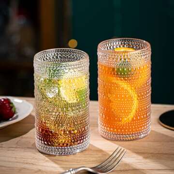 Claplante 6-Piece Vintage Highball Glass Set