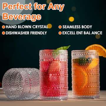 Claplante 6-Piece Vintage Highball Glass Set