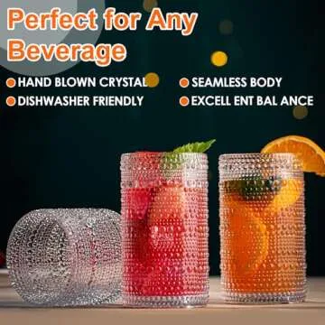 Claplante 6-Piece Vintage Highball Glass Set