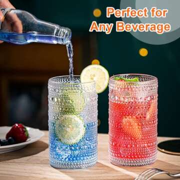 Claplante 6-Piece Vintage Highball Glass Set