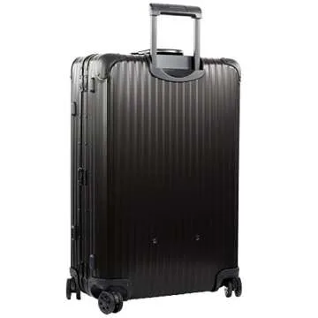 Rimowa Topas Stealth IATA Luggage 30in inch Multiwheel 85.0 L , telescoping Handles, Matte Black