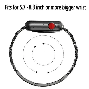 Premium Western Cowboy Apple Watch Band Stainless Steel Gold