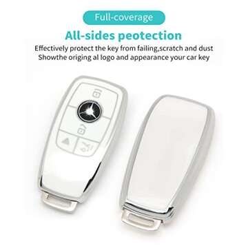 HAOYOUMEI TPU Key Cover for Mercedes-Benz Models