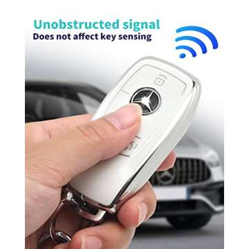 HAOYOUMEI TPU Key Cover for Mercedes-Benz Models