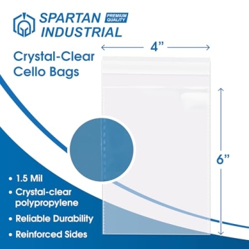 Spartan Industrial Crystal Clear Resealable Bags 4X6