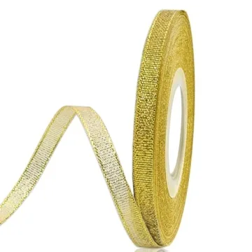 Premium Glitter Metallic Gold Ribbon for All Occasions