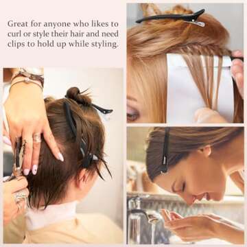 AIMIKE 12pcs Professional Hair Clips – Non Slip and No-Crease