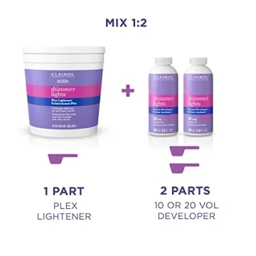 Clairol Professional Shimmer Lights Plex Lightener 8 oz