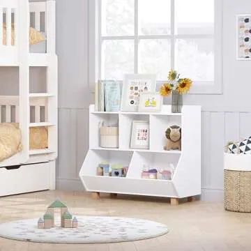 UTEX Toy Storage Organizer - Kids Bookshelf and Toy Storage