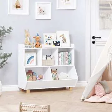 UTEX Toy Storage Organizer - Kids Bookshelf and Toy Storage