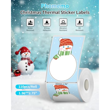 M110 Adhesive Christmas Labels for Gift Giving - 330 Total
