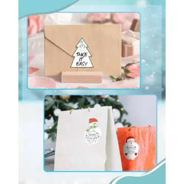 M110 Adhesive Christmas Labels for Gift Giving - 330 Total