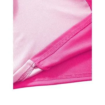 SweatyRocks Women's Color Block Crop Tank Top Hot Pink