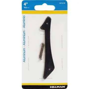 Hillman 841618 Black 4-Inch Nail Die Cast Aluminum House Number 1 for Outdoor Use