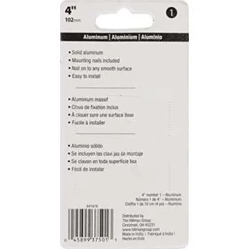 Hillman Black Aluminum House Number 1 for Mailboxes